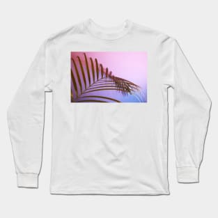 Leaves Photography With a Purple and Pink Gradient Long Sleeve T-Shirt